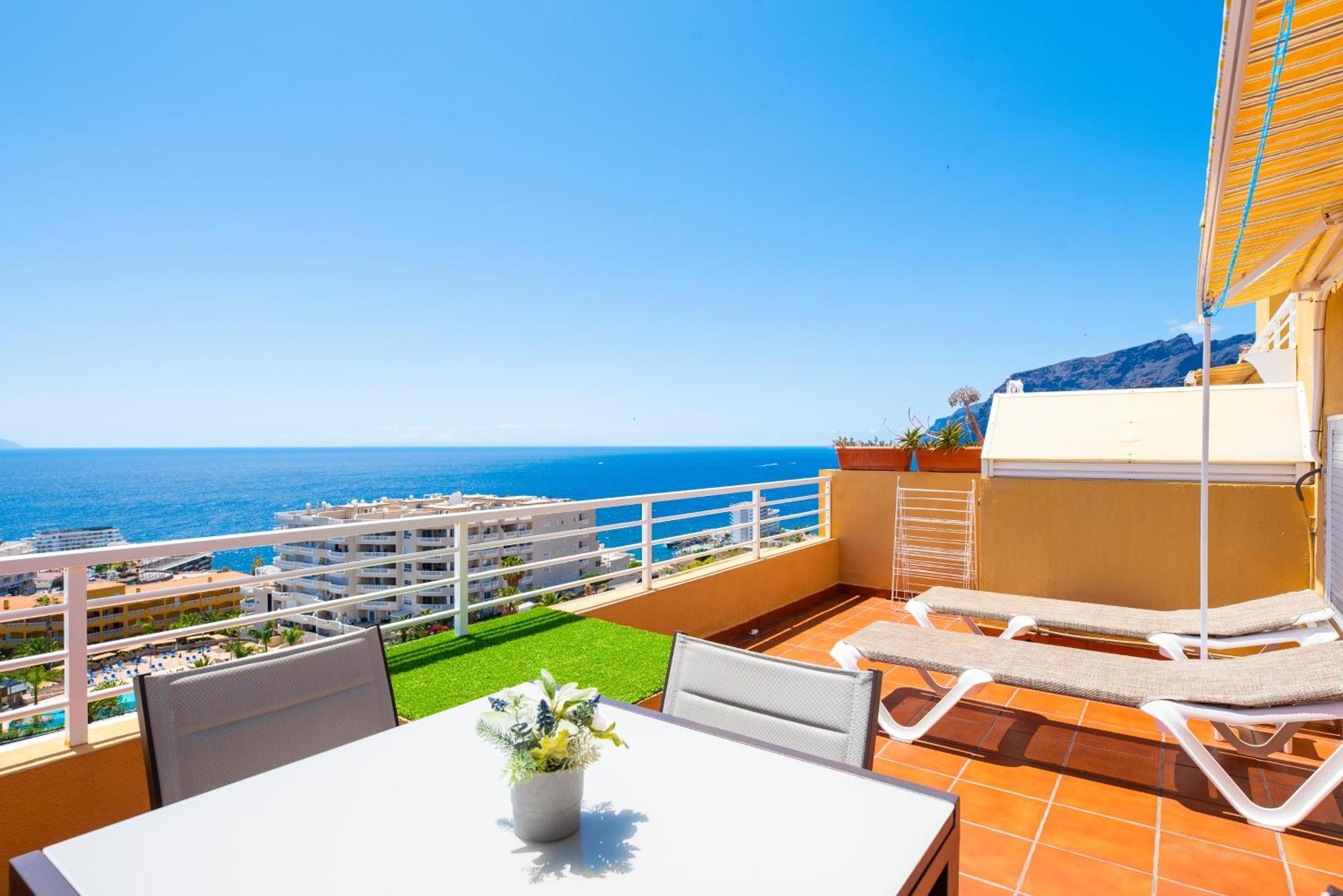 Panomaric Sea View - Sol Apartment Puerto de Santiago  Exteriör bild